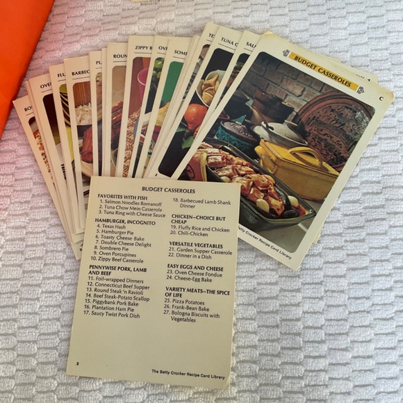 Vintage Betty Crocker Recipe Card Library by General Mills 1971 - Starter Set - Picture 13 of 16